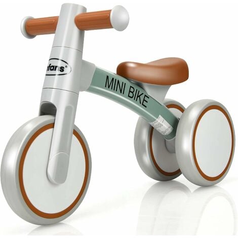 COSTWAY 2in1 Kinder Laufrad Dreirad/Slip Modus Holz Fahrrad Kinderlaufrad Lauflernrad Balance Bike ohne Pedal für Kinder von 18-36 Monate 