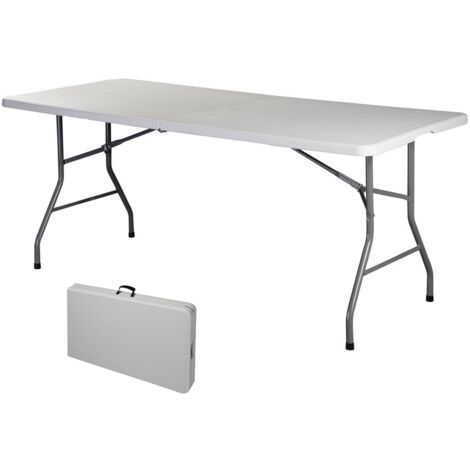 COSTWAY Klapptisch 183x76x74 cm Campingtisch Falttisch Gartentisch Koffertisch Biertisch Esstisch Balkontisch Tisch klappbar