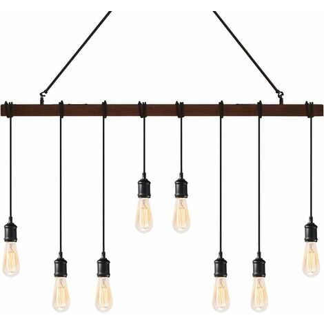COSTWAY Lampadario da Soffitto a Binario per Soggiorno o Salotto, Stile Industriale Moderno,230V E27