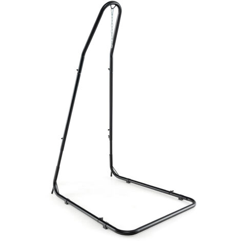 COSTWAY Large Heavy Duty C-stand Hanging Swing Egg Chair Hammock Frame Adjustable Height