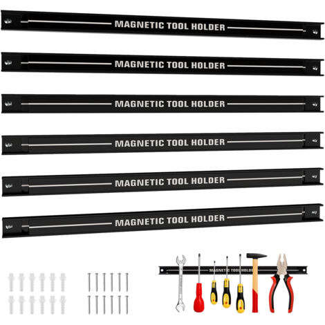 COSTWAY Magnetic Tool Holder Heavy-Duty Magnetic Bar Strong Load Capacity-Black