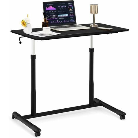 SUPER DEAL Mesa rodante ajustable en ángulo y altura Escritorio portátil  Soporte para computadora portátil Escritorio de mesa inclinable Sofá/Cama