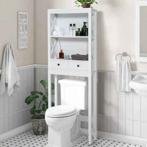 Meuble WC ou machine à laver étagères Réglables DIY L 66cm Grande