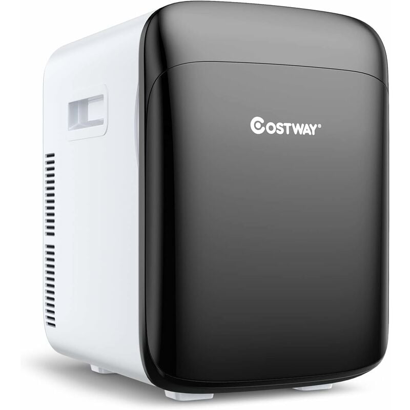 Costway - Mini Frigo 15L Mini Réfrigérateur 2 en 1 Fonction de Refroidissement et de Chauffage, Température -3 ℃ 50 ℃, 76 KWh/an pour Maison/Voiture