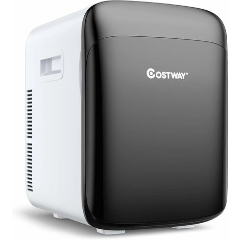 Costway – Mini réfrigérateur portable 15L – Fonction chaud et froid -3 ℃ à 50 ℃ – 12V/220V-240V pour maison et voiture – Silencieux et léger