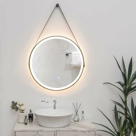 Adema Circle miroir rond 100 cm avec éclairage LED indirect