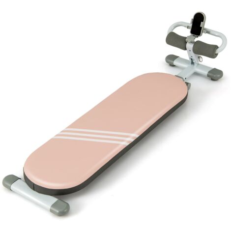 COSTWAY Multifunctional Sit Up Bench Adjustable Workout Bench-Pink