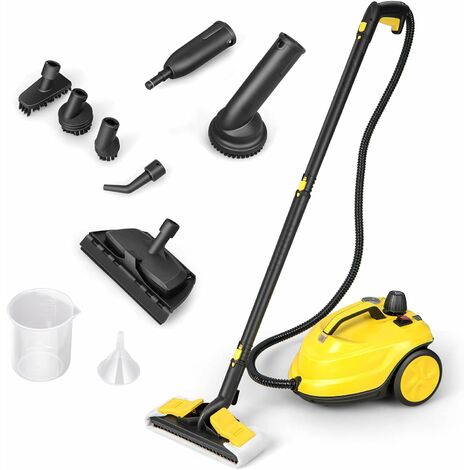 Costway – Nettoyeur vapeur 2000W – Pression 5 bars – Réservoir 1,8L – 13 accessoires pour nettoyage sols, tapis, rideaux – 160°C, 108 m²