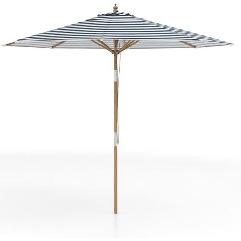 COSTWAY Ombrellone da Giardino 280 cm, Ombrellone Inclinazione Regolabile a 30°,8 Stecche,Blu