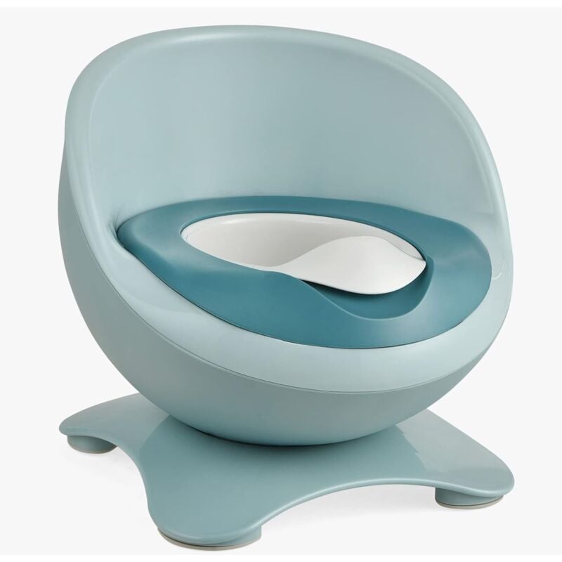 

Orinal 2 en 1 para Niños con Forma de Huevo, Bacinilla con Parte Removible, Protector de Salpicaduras y Almohadillas Antideslizantes (azul) - Costway