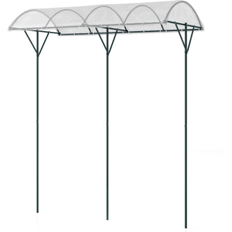 COSTWAY Outdoor Metal Tomato Stand Climbing Vegetables Fruits Flowers Shelter