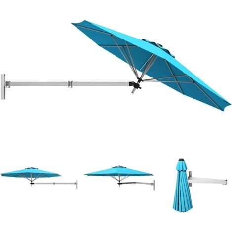 COSTWAY Outdoor Tilting Sunshade Umbrella with Large Shading Area