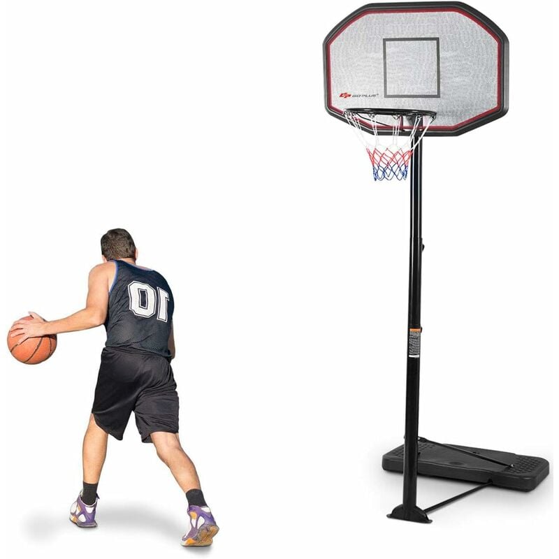 Costway - Panier de basket sur pied hauteur réglable 220-305cm