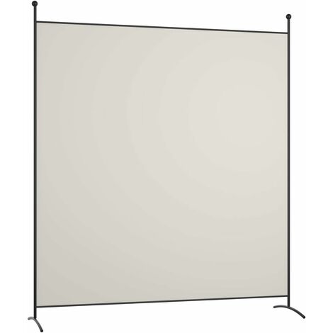 COSTWAY Paravent Séparateur de Tissu 180 x 178 cm Jardin Balcon Écran de Confidentialité Partition Blanc