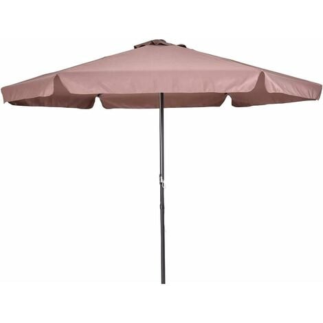 COSTWAY Pare-soleil parapluie marché Parasol parapluie 300cm crème solaire