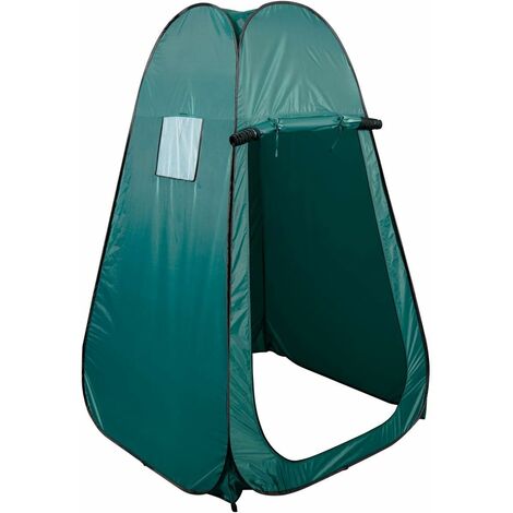 COSTWAY Plage tente de toilette WC Tente de Douche Extérieure Abri de Plein Air Avec petite Fenêtres Pour Camping Randonnée Plage Séance