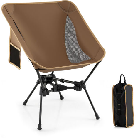 COSTWAY Portable Camping Chair Ultra-Lightweight Foldable Backpacking Chair