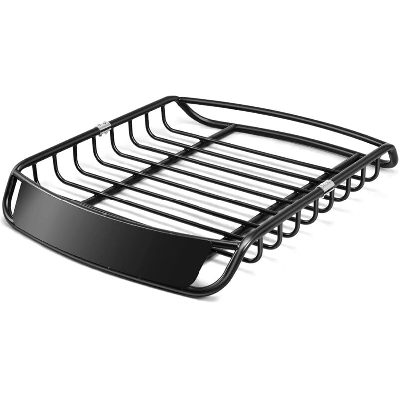 

Portaequipajes de Coche Vehículo Metal Universal Portaequipajes Techo de Automóvil para Transporte Color Negro - Costway