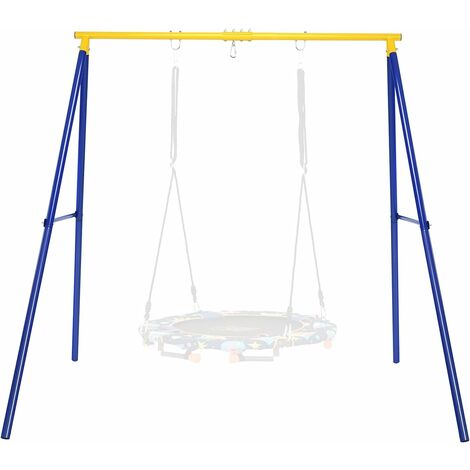 Costway – Portique de balançoire pour enfants – Charge 250 kg – Dimensions 194x180x180 cm – 4 piquets d'ancrage pour stabilité – Installation facile