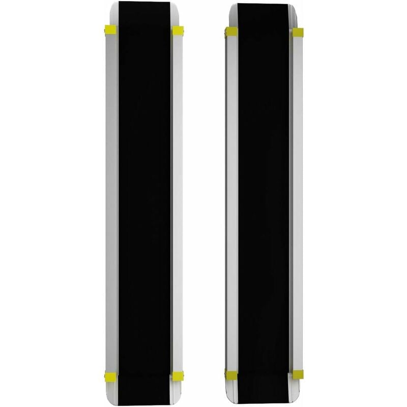 Rampe Fauteuil Roulant Rampe Télescopique Antidérapant en Aluminium Longueur Ajustable 121,5-212,5CM Charge Max 270KG Noir - Costway
