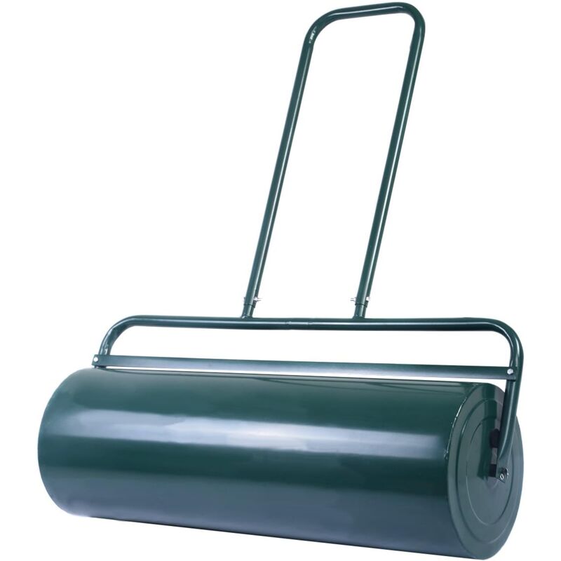 Rouleau à Gazon de Jardin avec Volume 63 l ø du Rouleau : 30 cm Largeur 60 cm en Acier de Couleur Vert - Costway