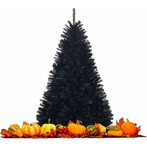 Costway – Sapin de Noël artificiel 180 cm – 1036 branches en PVC – Support métallique pliable – Décoration intérieure et extérieure