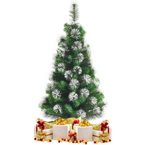 Sapin de Noël artificiel à charnières avec baies rouges 180 cm - AliExpress