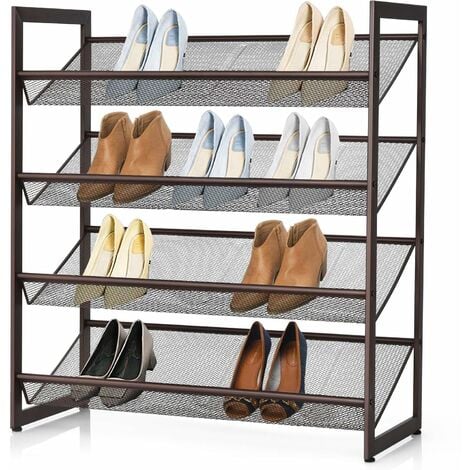 Scaffale Per Scarpe A 4 Livelli In Tessuto Non Tessuto Staccabile  Antigraffio, Organizzatore Di Scaffale Per Scarpe Economical Per Camere Da  Letto Familiari, Armadietti, Muro E Per Organizzazione Di Stoccaggio  Multifunzionale