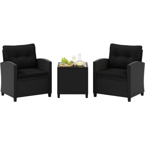 Set Giardino Esterno COSTWAY Set Di Mobili In Rattan Con - Main Image