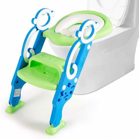 Siège de toilette pour enfant réglable et pliable, réducteur de toilette  pour bébé avec marches, entraîneur de toilette pour enfants avec échelle,  matériaux de qualité, pour la hauteur 38-42c