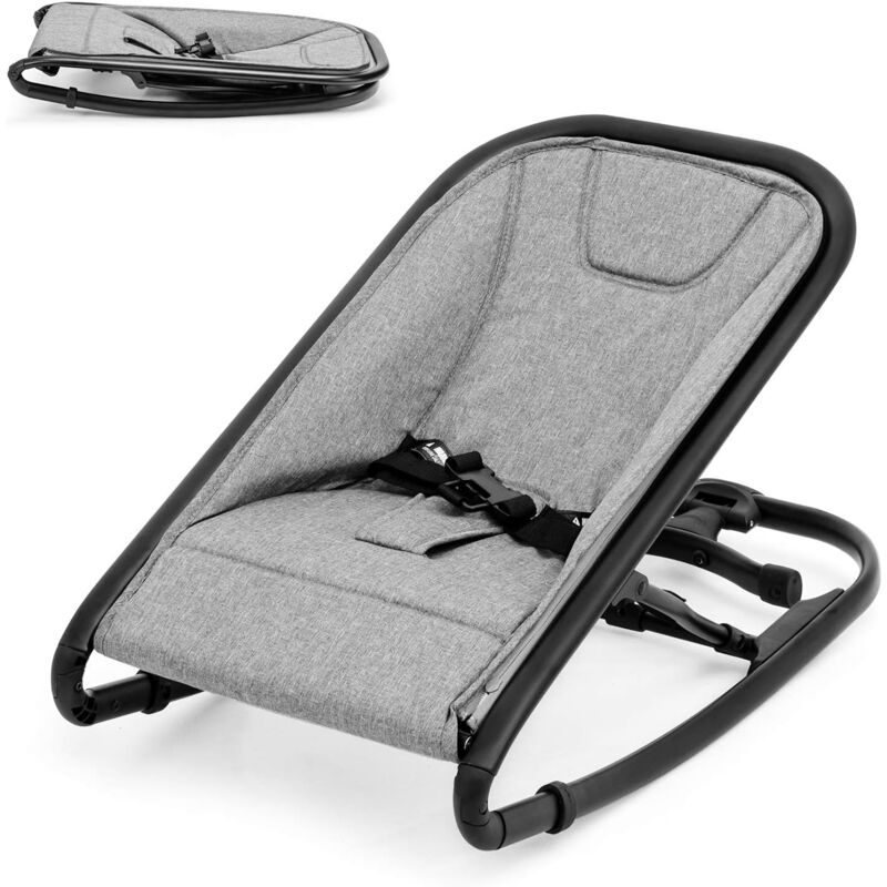 

Silla Mecedora 2 en 1 para Niños, Hamaca Portátil Siilita Plegable para Niños con 2 Modalidades Carga 5 kg (Gris Claro) - Costway