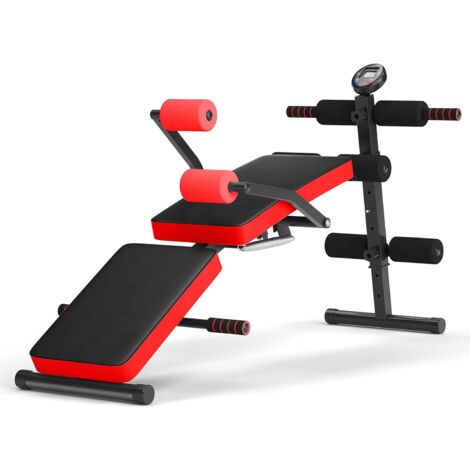 Adjustable Incline Curved Workout Fitness Sit Up Bench - Costway