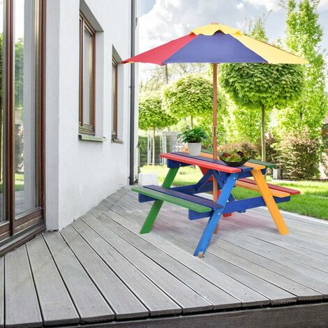 Outdoor-Sichtschutz Oskar aus Akazienholz mit Sitzbank online kaufen