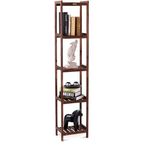 COSTWAY Standregal Stufenregal Blumenregal Buecherregal Blumenstaender Blumentreppe Pflanzenregal Lagerregal 5 Ebene