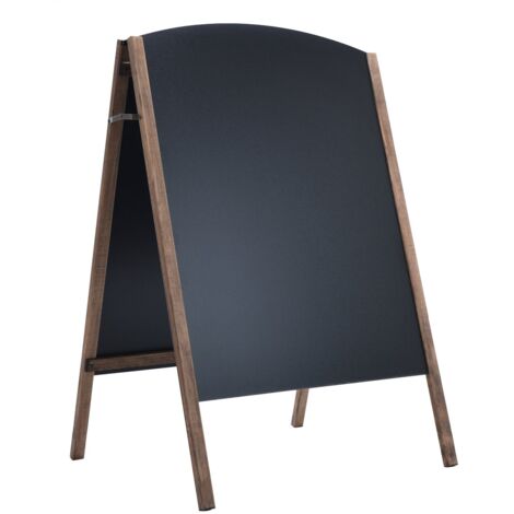 COSTWAY Standtafel Kindertafel Werbetafel Kundenstopper Kreidetafel Werbeaufsteller Schreibtafel Maltafel klappbar schwarz