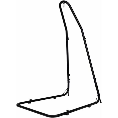 COSTWAY Support hamac stable Support pour fauteuil suspendu Hauteur ajustable charge max 150kg anti-rouille