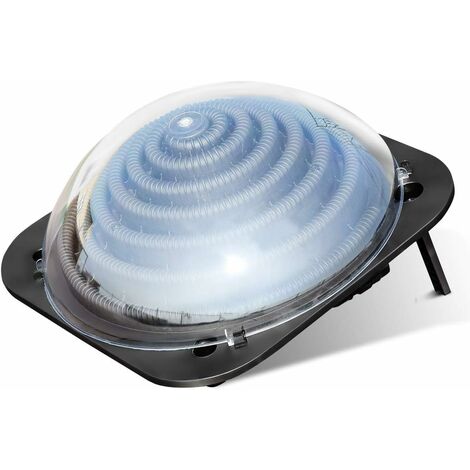 COSTWAY Système de Chauffage Solaire pour Piscine en PP,PC,PE avec 2 Supports Pliants pour Augmenter la Température de l'Eau