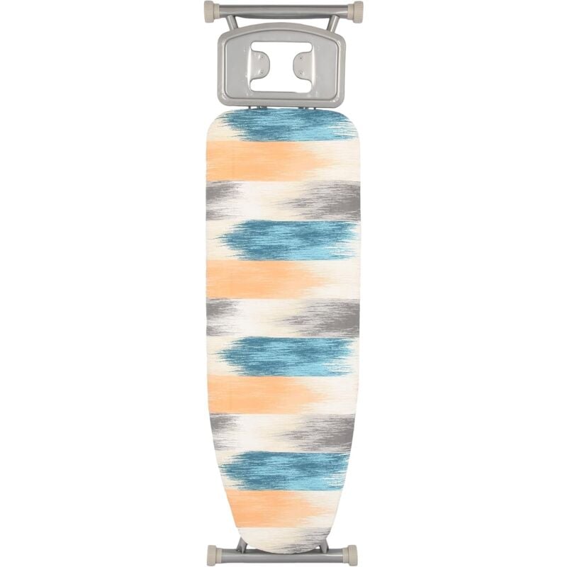 Table à Repasser Pliable avec Repose-Fer, Planche à Repasser Pliable, 7 Hauteurs Réglables, Cadre en Acier au Carbone, Design Compact pour Dortoir,