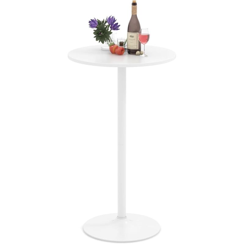 COSTWAY Table Bistrot Ronde, Table de Bar 101,5 cm, Hauteur Transformable en Table Basse 56 cm, Plateau Peint, Base en Métal, Tables d'Appoint Ronde COSTWAY Table Bistrot Ronde, Table de Bar 101,5 cm, Hauteur Transformable en Table Basse 56 cm, Plateau Peint, Base en Métal, Tables d'Appoint Ronde
