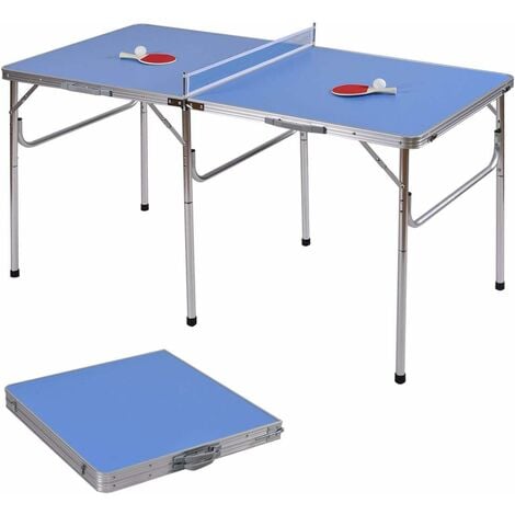 SWEEEK Mini table de ping pong 150x75cm - table pliable INDOOR