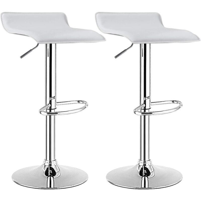 COSTWAY Tabouret de Bar, Chaise Bar Lot de 2, Hauteur Réglable, Chaise Bar Cuisine en Cuir PU, Rotatif sur 360°, Repose-Pieds, Cadre en Acier, COSTWAY Tabouret de Bar, Chaise Bar Lot de 2, Hauteur Réglable, Chaise Bar Cuisine en Cuir PU, Rotatif sur 360°, Repose-Pieds, Cadre en Acier,