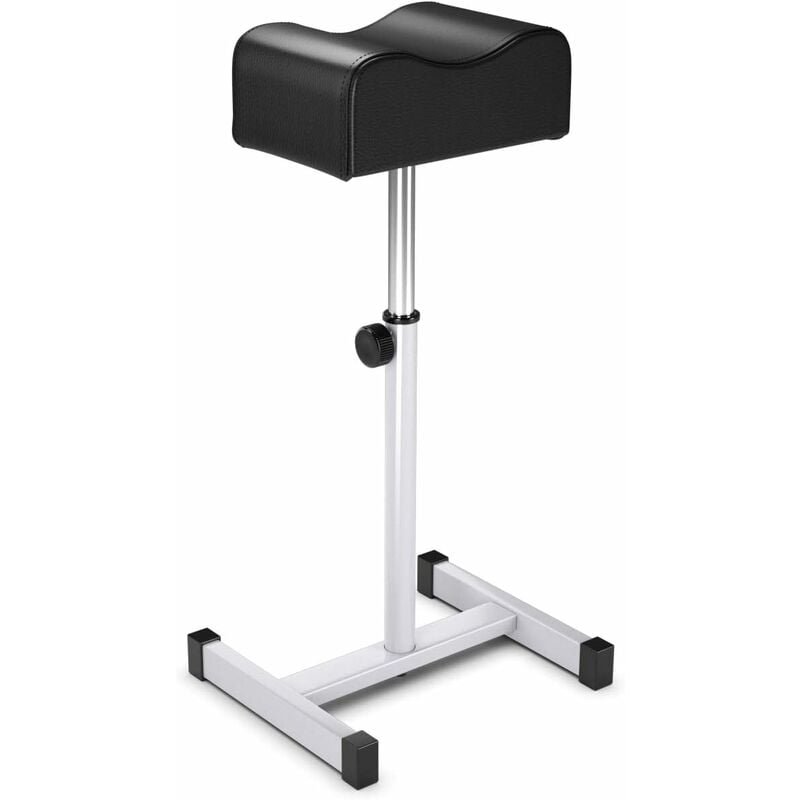 Tabouret de Pédicure à Hauteur d'Assise Réglable 45-65 cm, Repose-pied Pédicure avec Coussin Épais et Doux Charge 10KG, Équipement de Spa pour