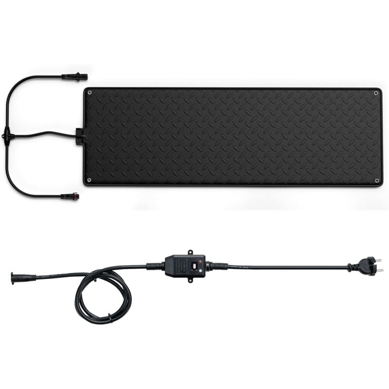 Costway - Tapis Chauffant d'Extérieur pour Déneigement, Tapis de Fonte de Neige Imperméable Vitesse 5 cm/h avec Prise Anti-Fuite Caoutchouc