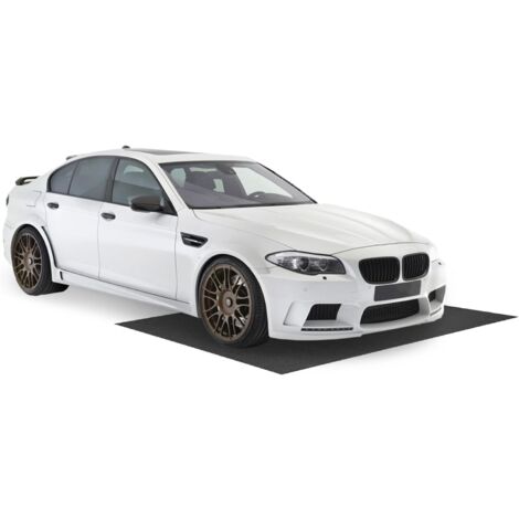 COSTWAY Tapis de Sol pour Garage Imperméable, Tapis Antidérapant Voiture Réutilisable et Lavable avec Ruban Adhésif Double Face, Absorbant pour Déversement d'Huile, Gris (180 x 150 cm)