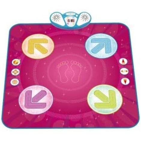 COSTWAY Tappeto da Ballo per Bambini, Tappeto Musicale Giocattolo con Segui-Le-Luci, 8 Musiche di Sfondo, Schermo del Punteggio & Volume Regolabile, per Bambini 1+ Anno