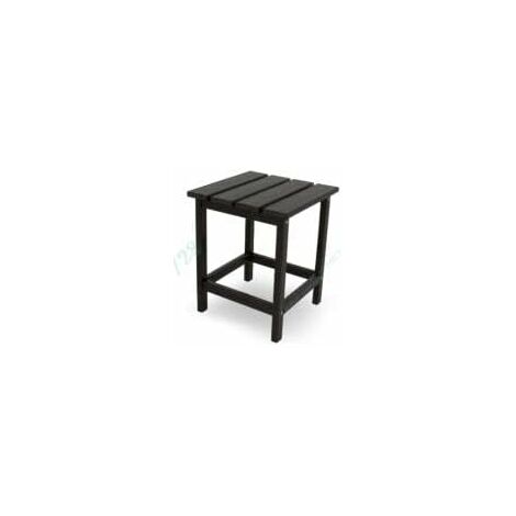 COSTWAY Tavolino da Giardino Quadrato per Esterno, Tavolo Adirondack in HDPE Resistente alle Intemperie, per Interno ed Esterno Patio, Portico, Giardino, Facile Manutenzione (nero)
