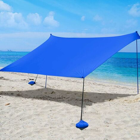 Mini tente de tête portable Sun Shelter avec support de téléphone pour les  bains de soleil de plage coupe-vent résistant au sable