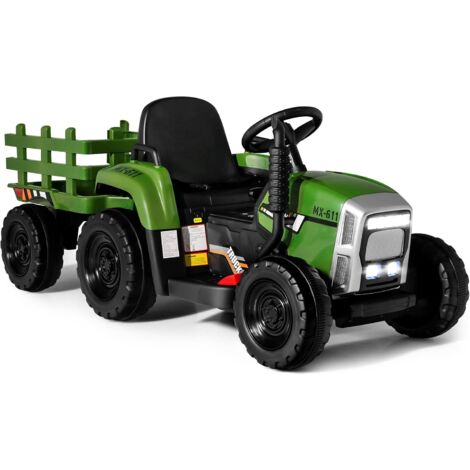 Montable Tractor Electrico Remolque 12v Luces Música Usb | Walmart En Línea
