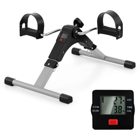 COSTWAY Under Desk Exercise Bike Pedal Exerciser Foldable Mini Exercise Bike