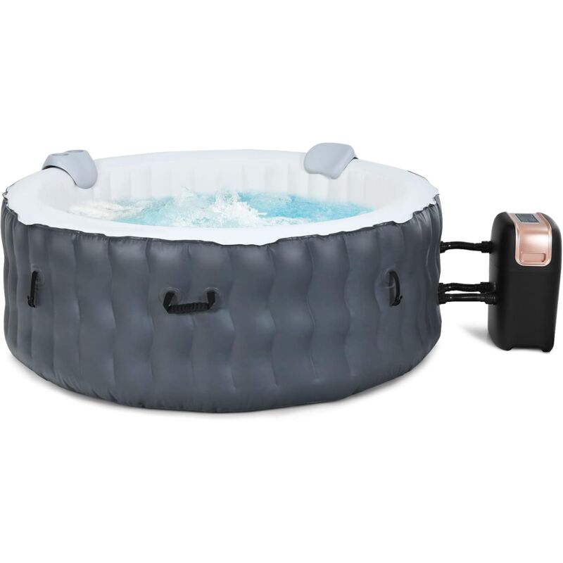 Vasca Da Bagno Gonfiabile Per Adulti CLEADONG - 120x43x43 Cm, Con Fondo A Bolle Di Massaggio, In PVC